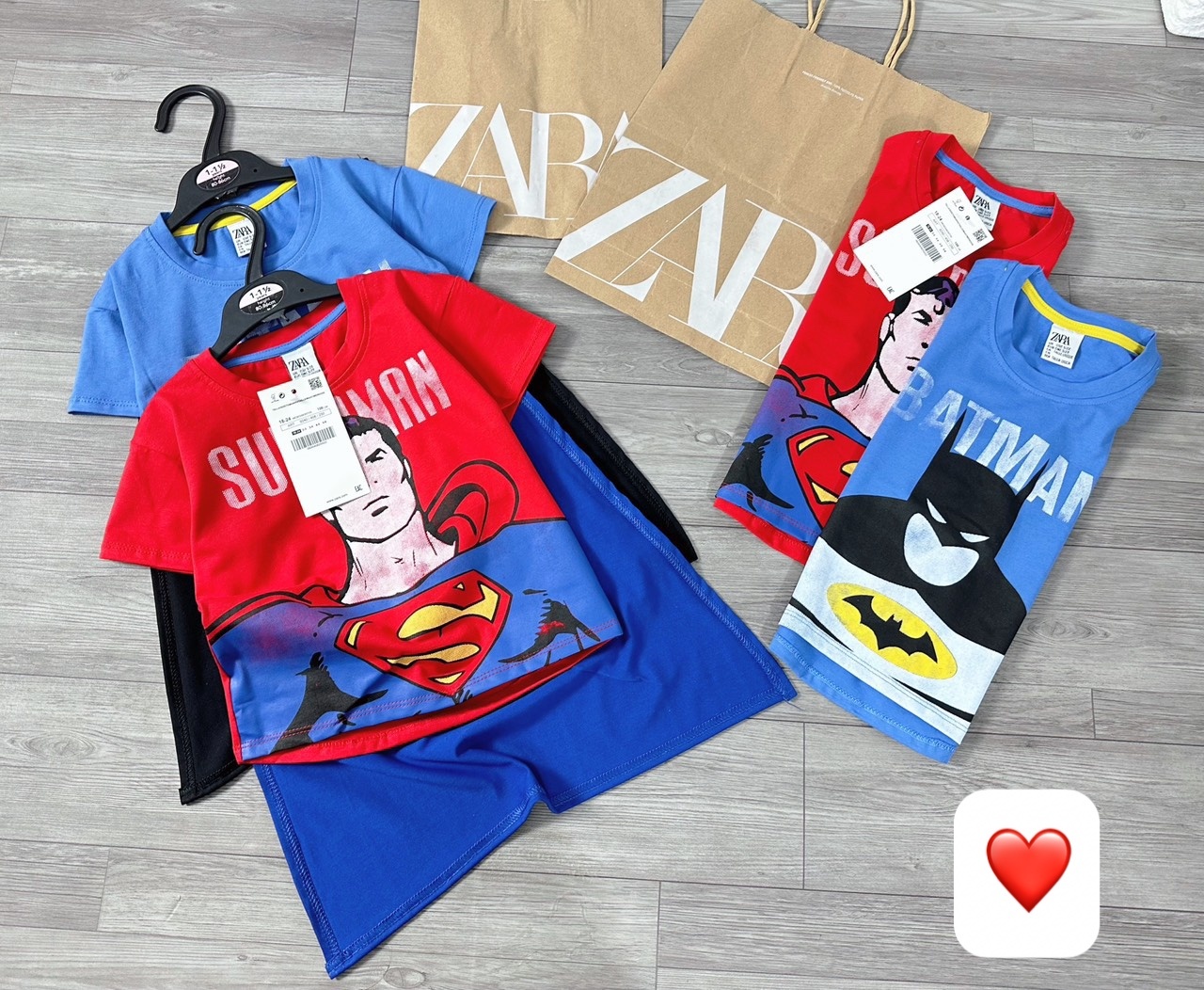 SET 2 ÁO SIÊU NHÂN BATMAN KÈM KHĂN CHO BT