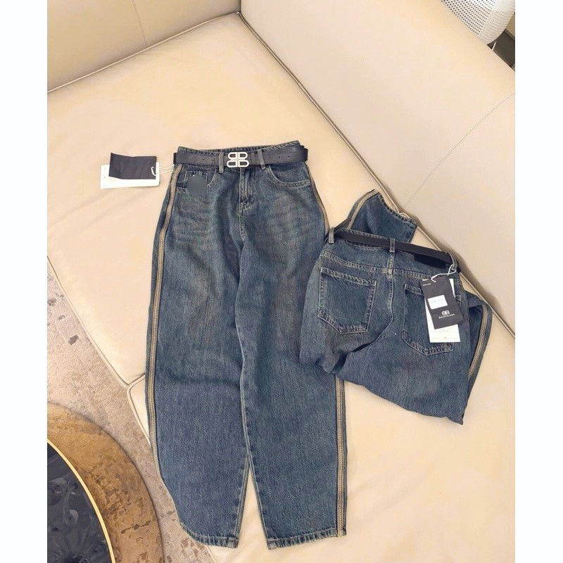 Quần jeans phối viền 2 bên hông cho nữ