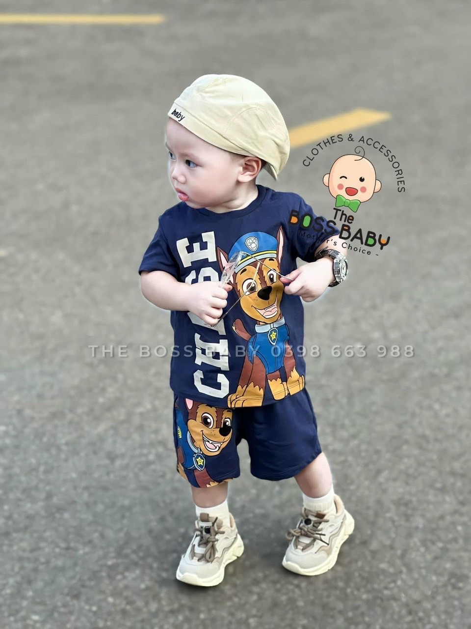 BỘ CHÓ CỨU HỘ XANH BÉ TRAI