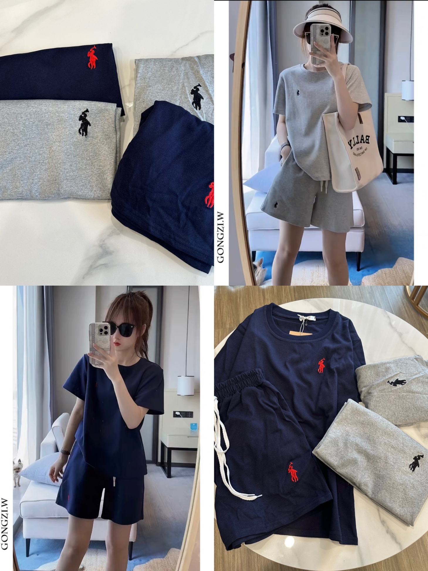 SET BỘ THÊU NGỰA 2 MÀU THAN/GHI