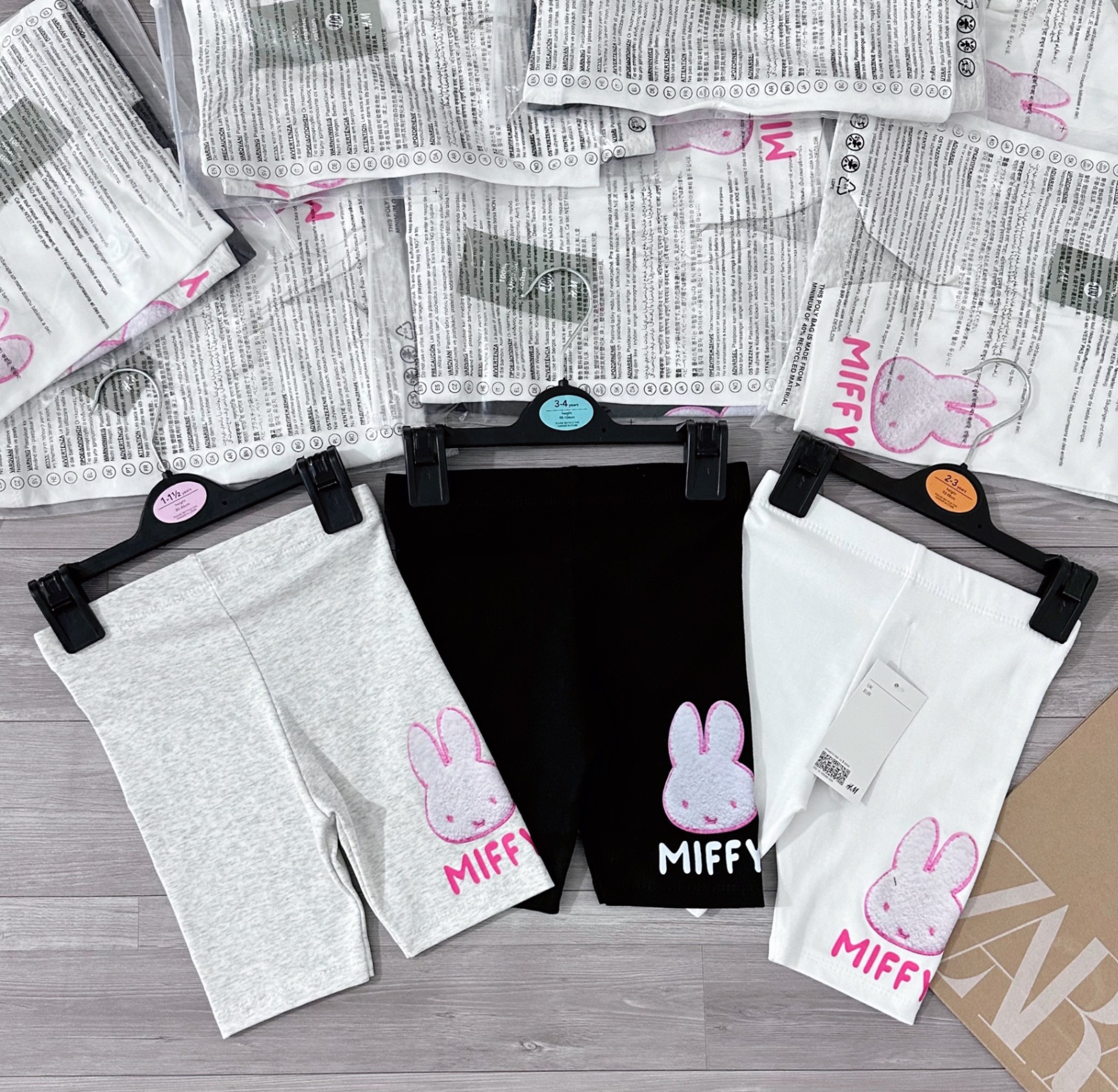 SET 3 QUẦN LEGGING ĐÙI THỎ CHO BG