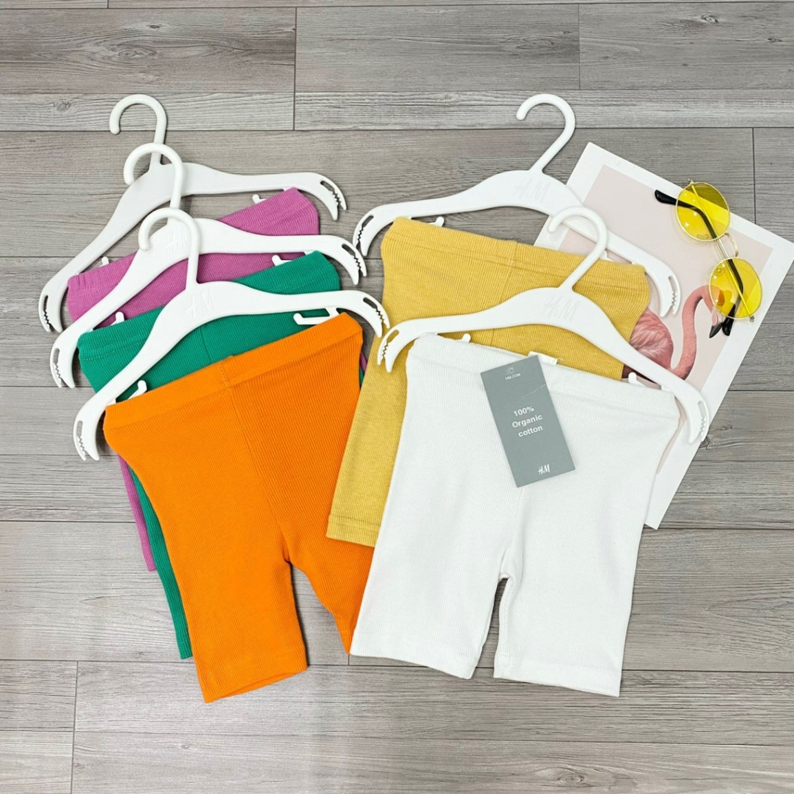 Combo 5 quần legging cotton bé gái