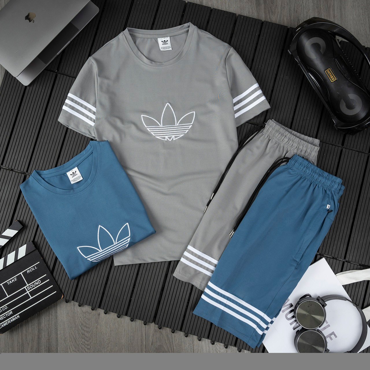BỘ NAM ADIDAS CỔ TRÒN 2 MÀU