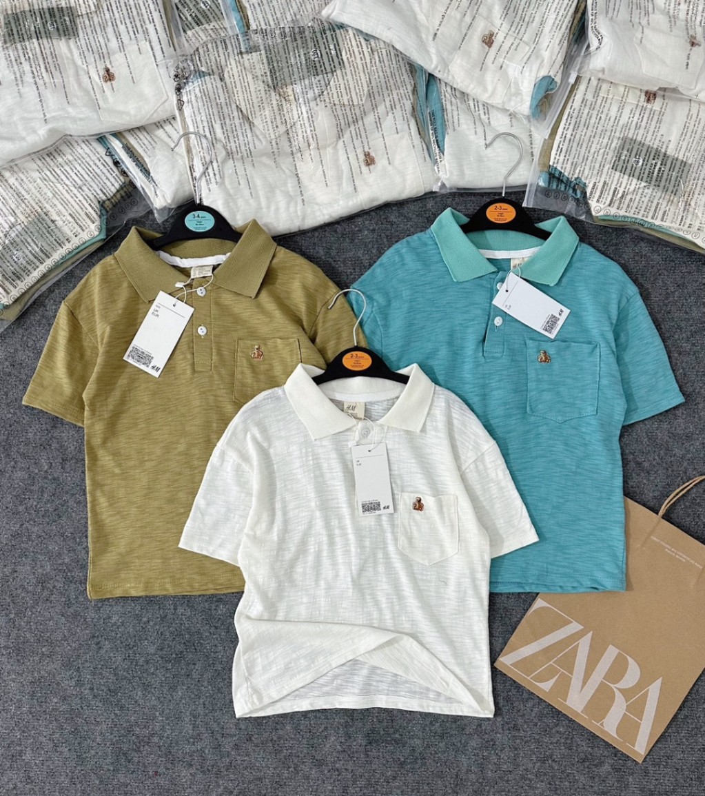SET 3 ÁO POLO GẤU GAP CHO BT