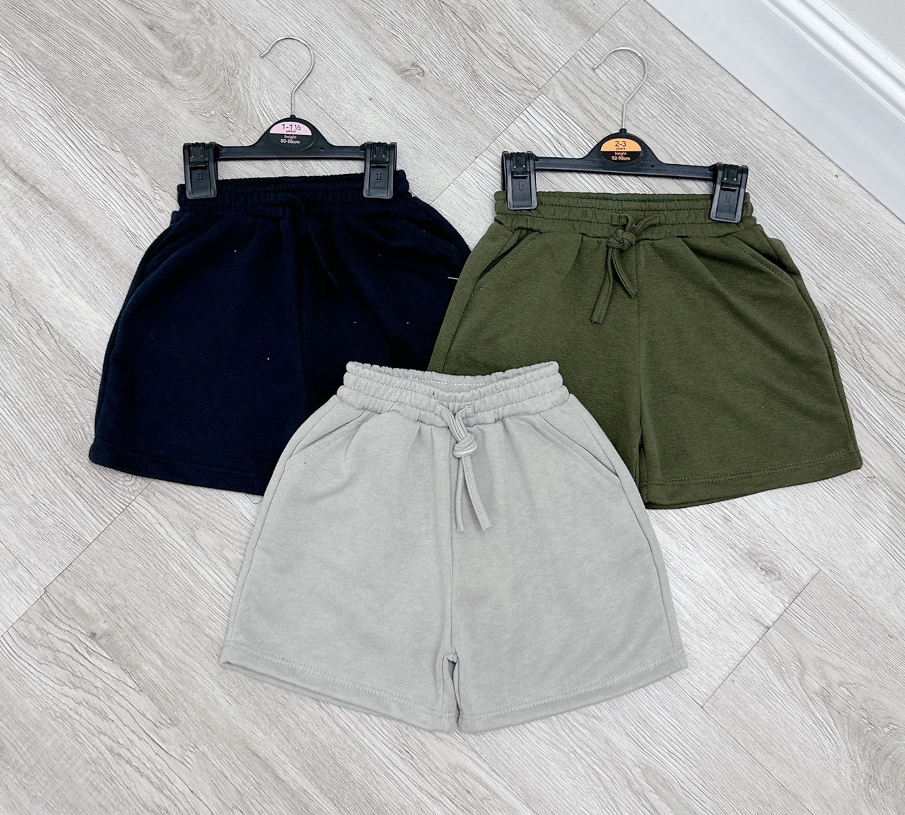 Set 3 quần gập gấu 3 màu BT vnxk (rêu đen ghi)