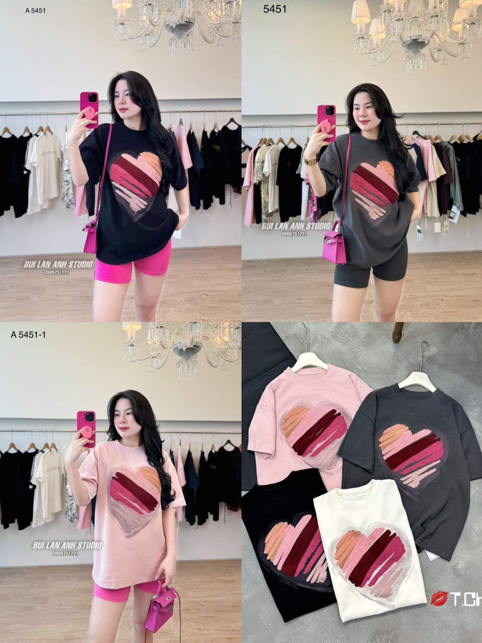 SET ÁO TIM MIX QUẦN LEGGING
