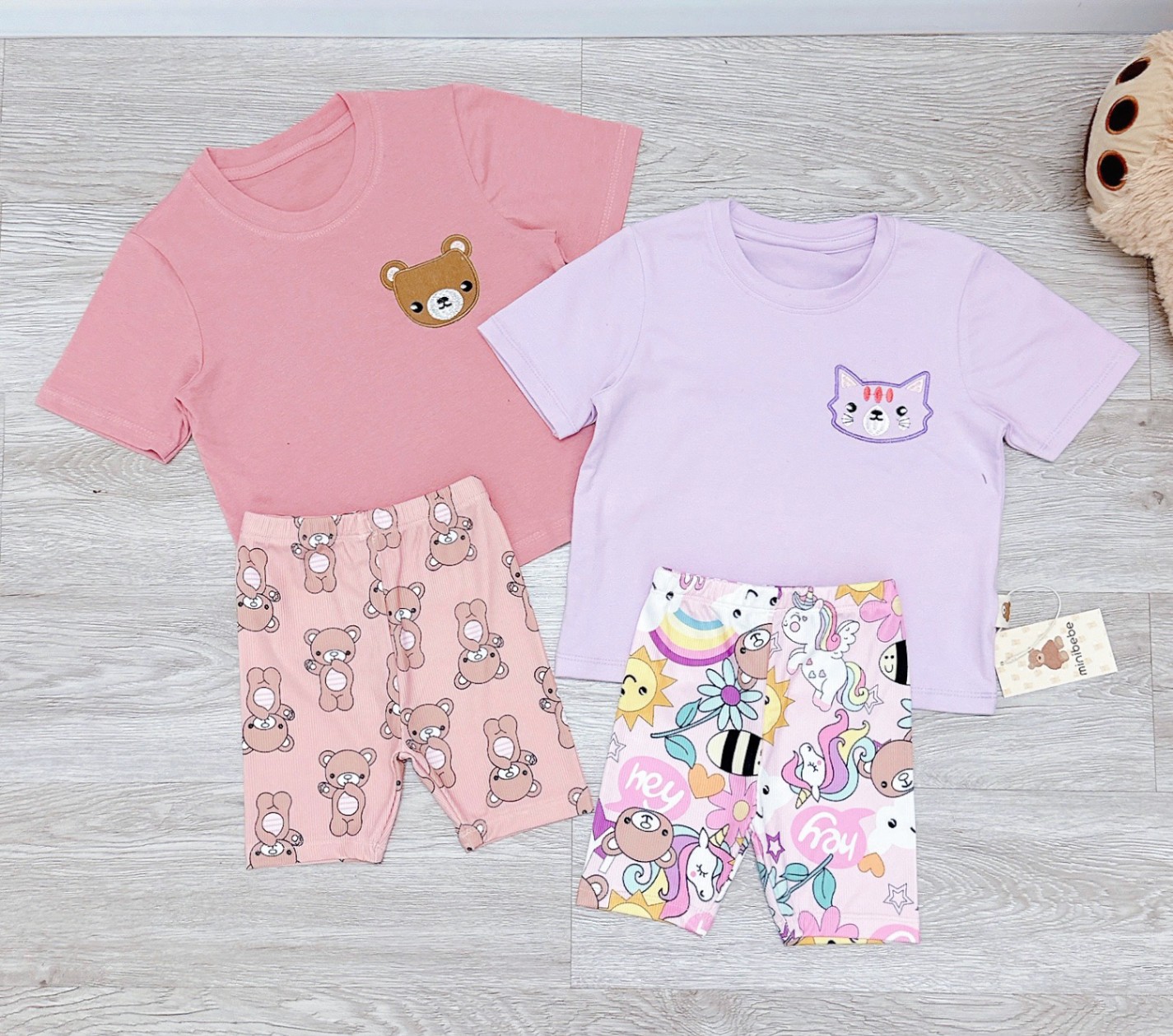 Combo 2 bộ GẤU MÈO NGỰA POLY
