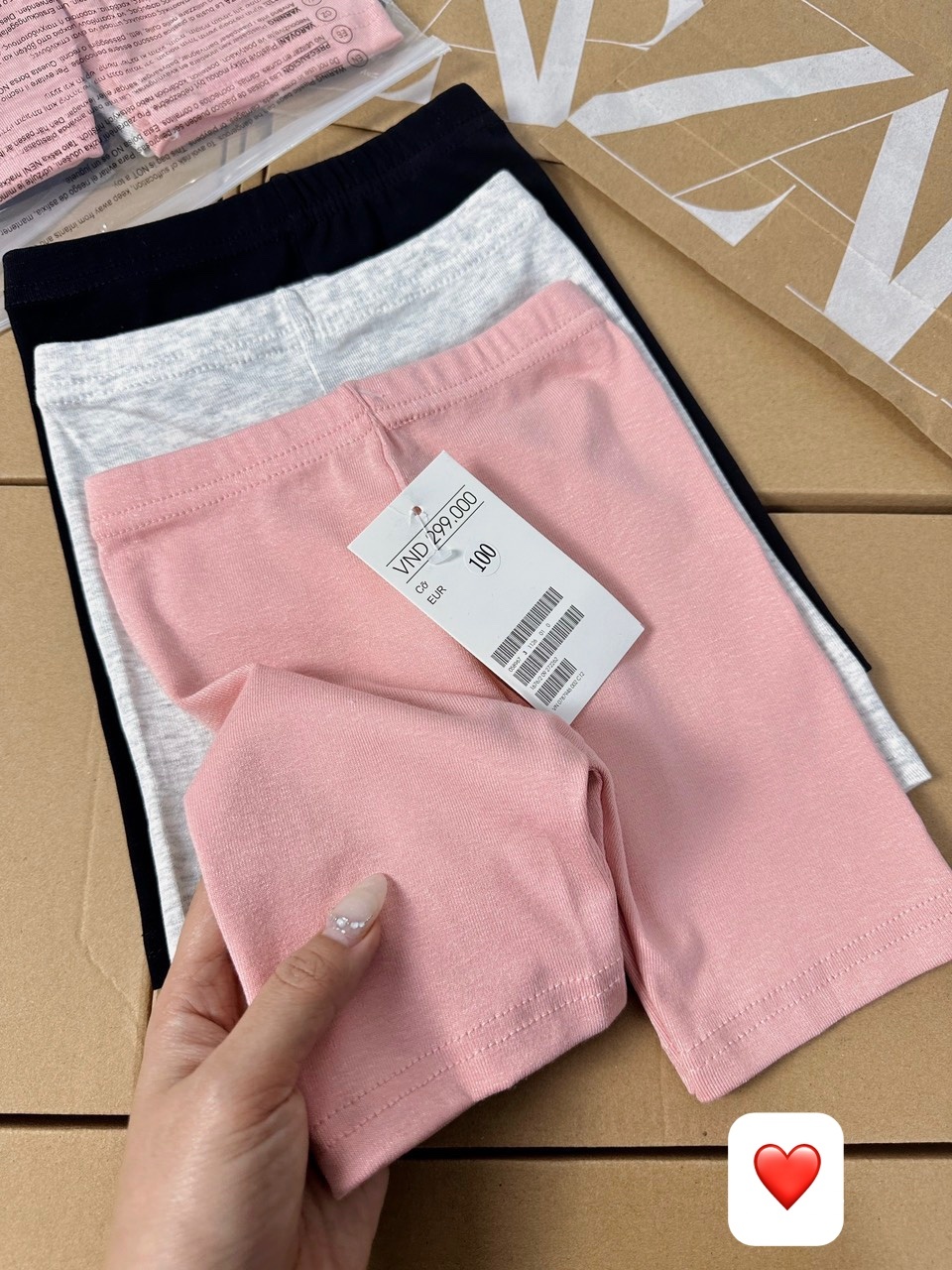 SET 3 QUẦN LEGGING ĐÙI BA MÀU BASIC