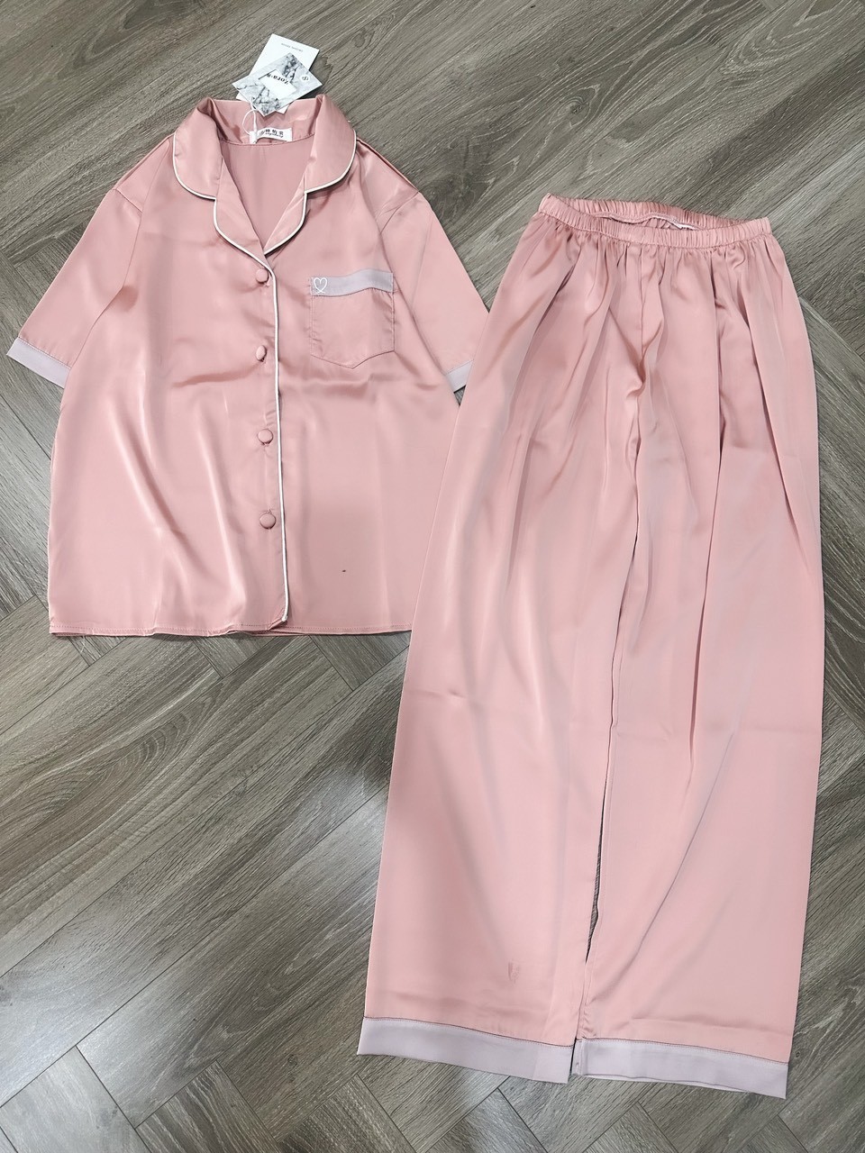 SET BỘ PZM LỤA THÊU TIM QUẦN DÀIIIIII