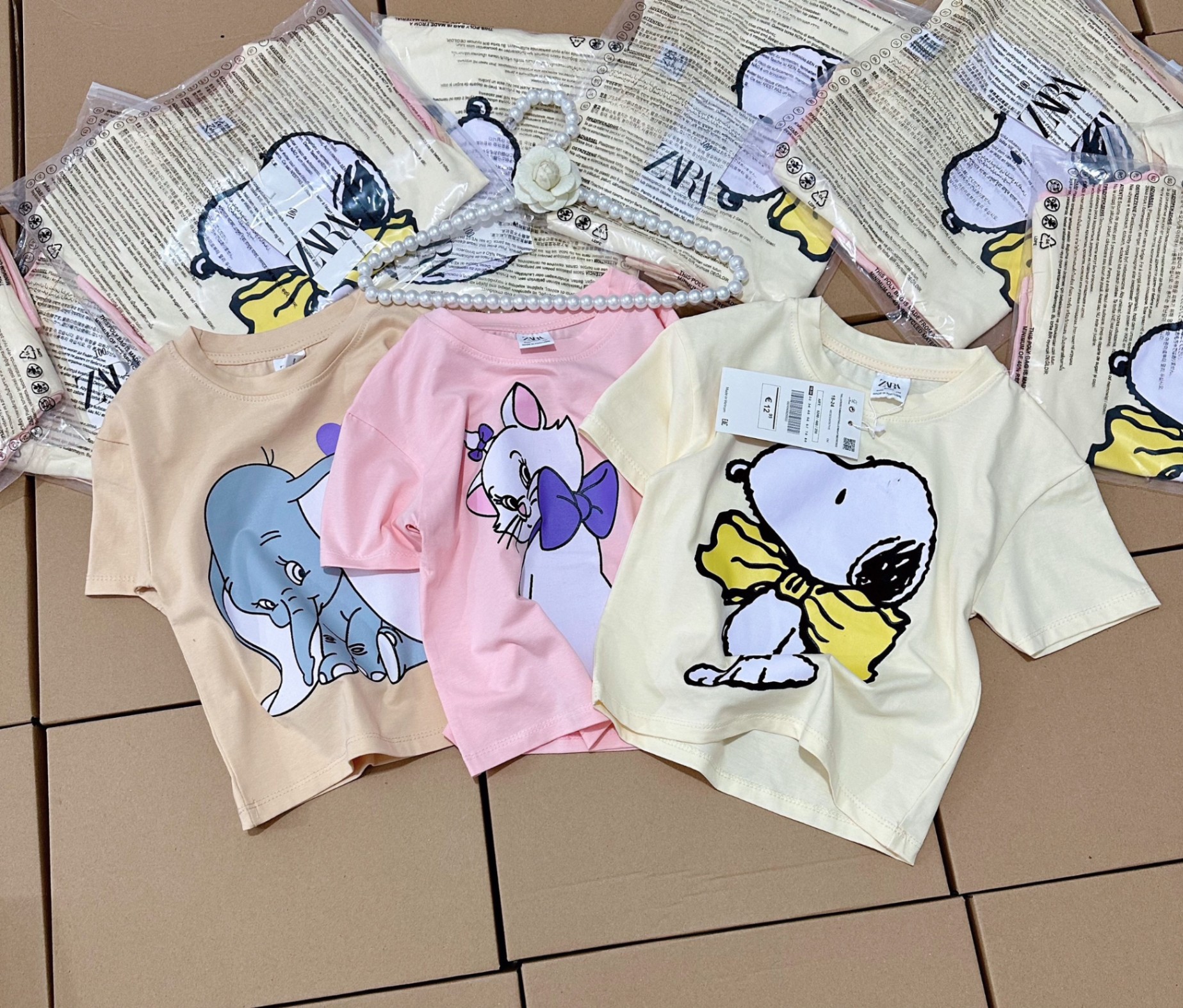 SET 3 ÁO HÌNH THÚ ZARA VNXK