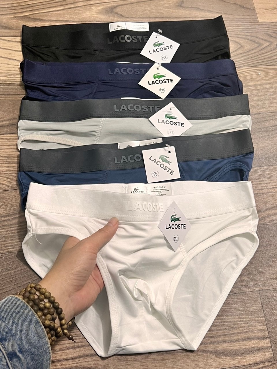 SỊP TAM GIÁC LACOSTE SET 10c