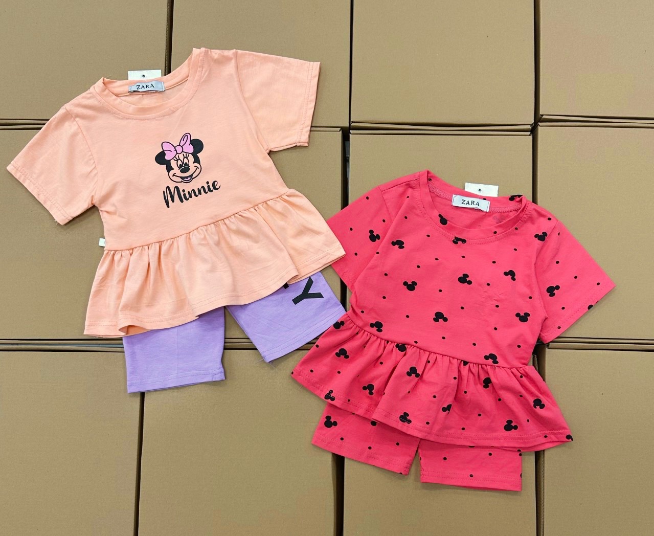 SET 2 BỘ MICKEY PEPLUM SIU XINH