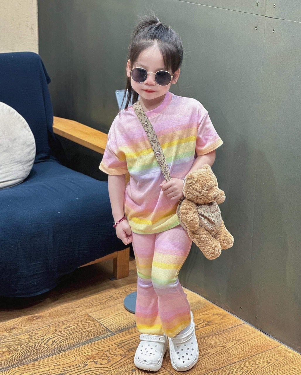 BỘ CẦU VỒNG 6 MÀU BÈO GẤU