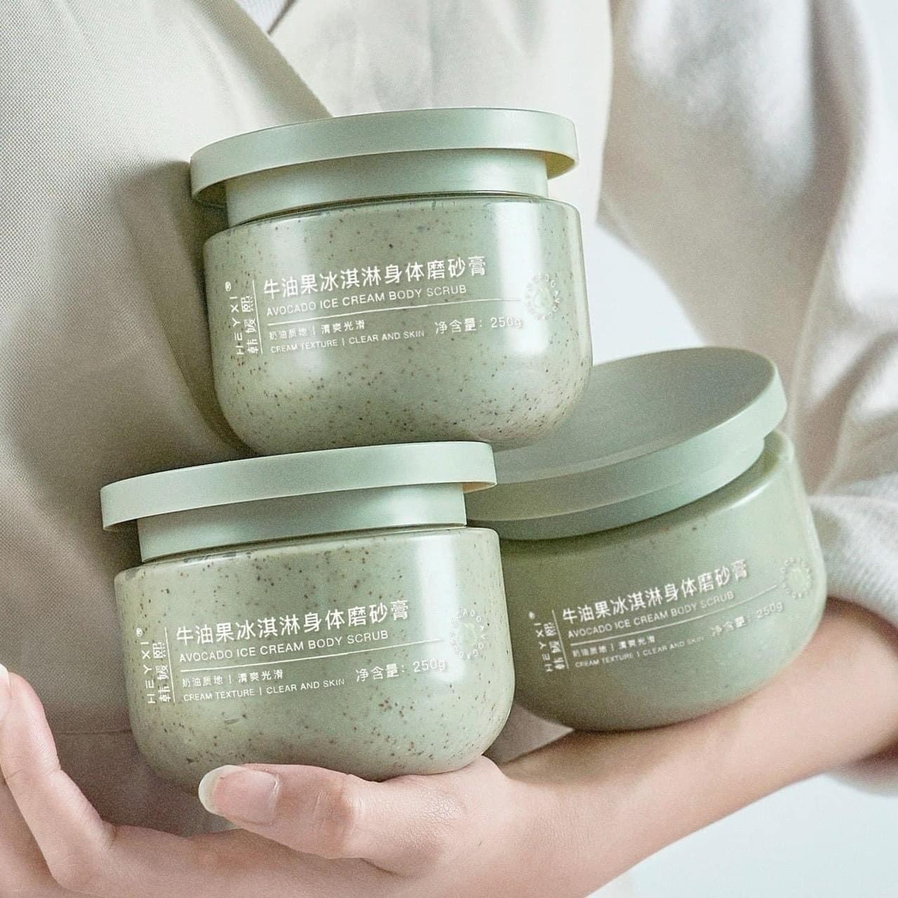 SET 3 LỌ TẨY DA CHẾT BƠ