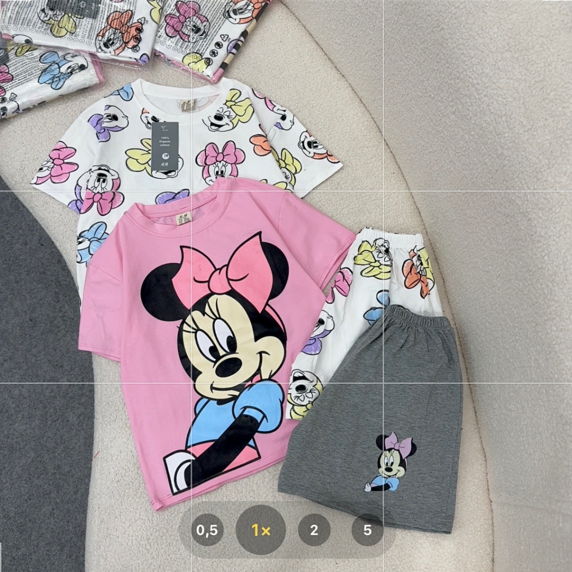 SET 2 BỘ MICKEY NƠ HỒNG CỘC