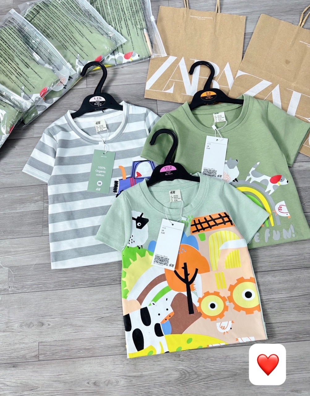 SET 3 ÁO XANH LÁ