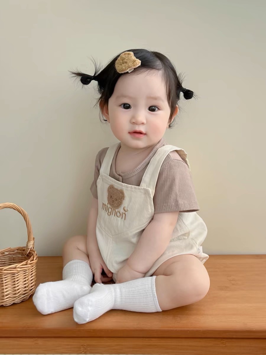 SET YẾM GẤU BE PHỐI ÁO NÂU