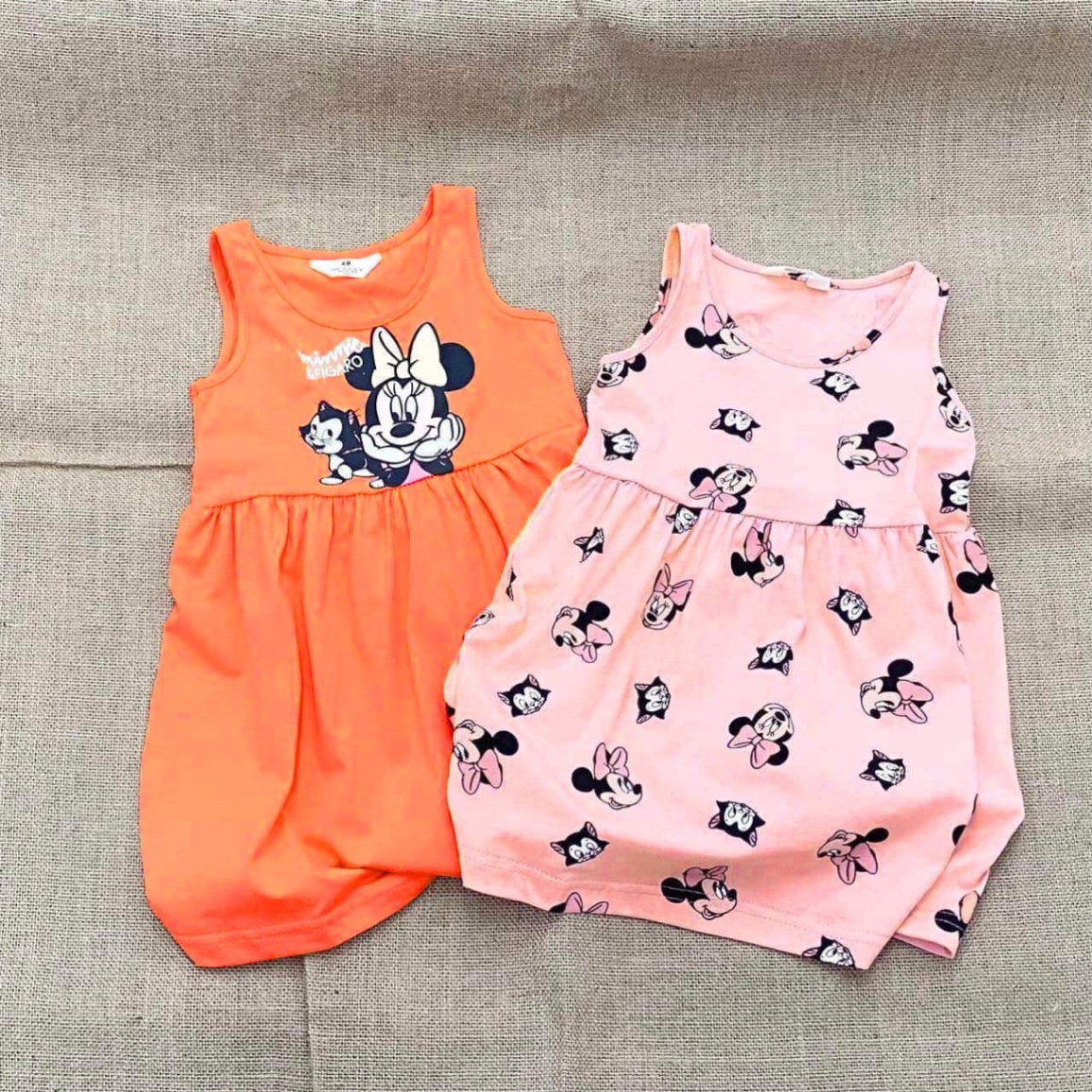 SET 2 VÁY MICKEY HỒNG CAM