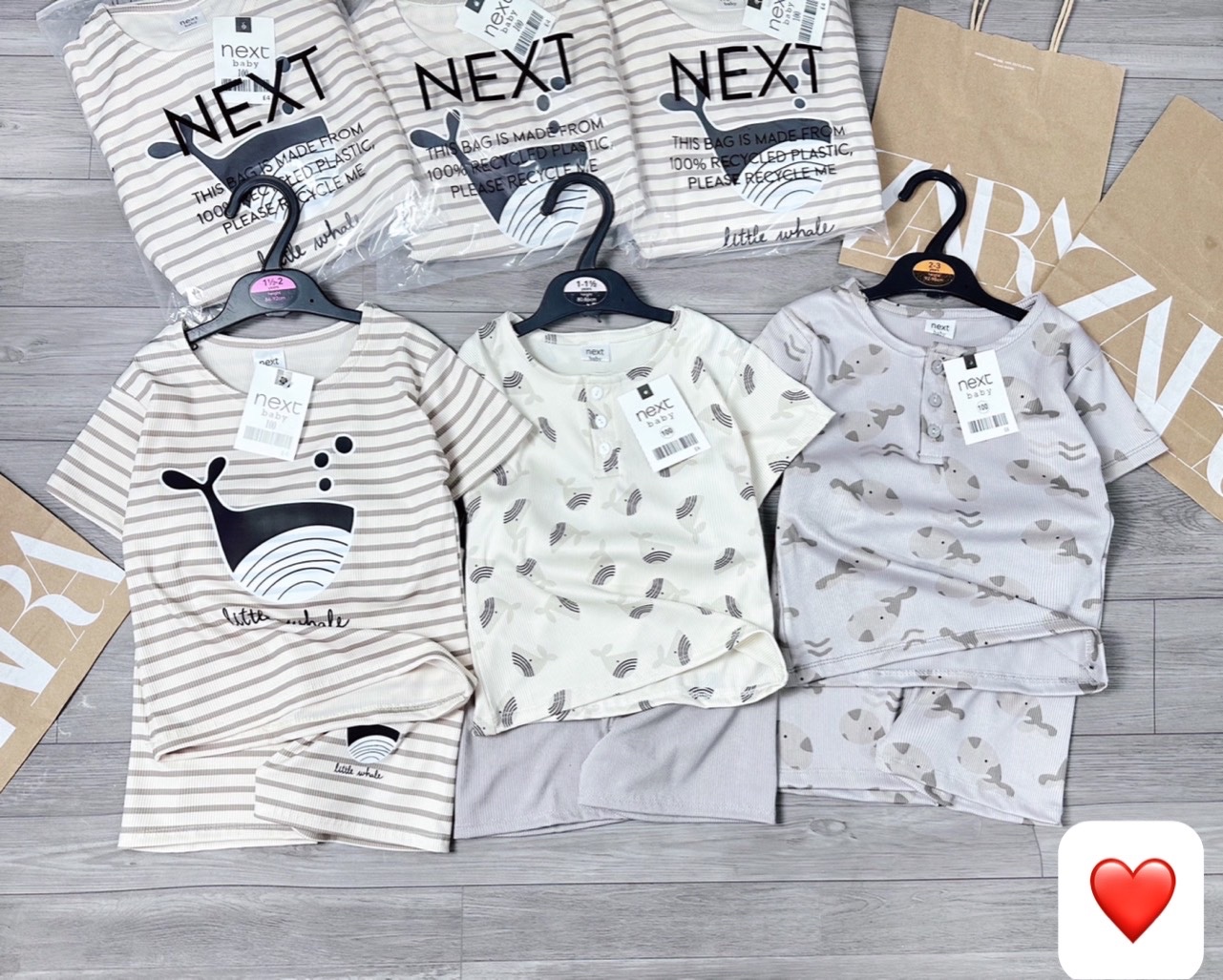 SET 3 BỘ CÁ HEO TONE XÁM