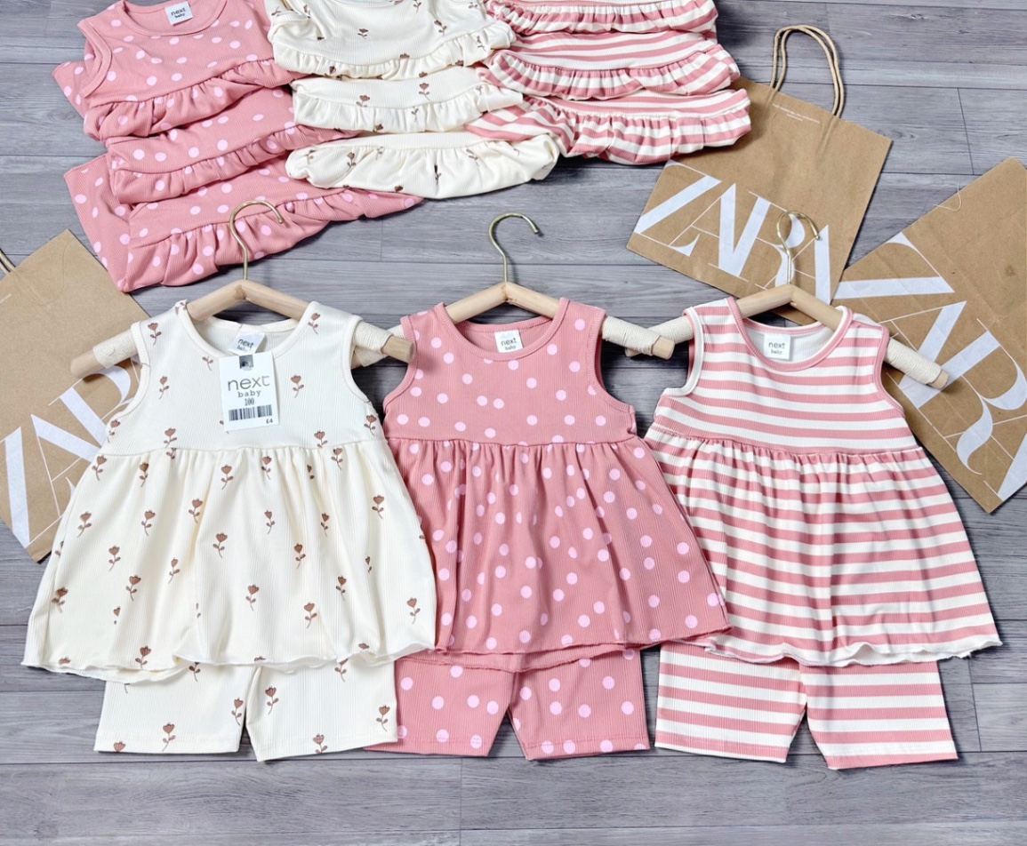 SET 3 BỘ SÁT NÁCH HOA CHẤM BI KẺ