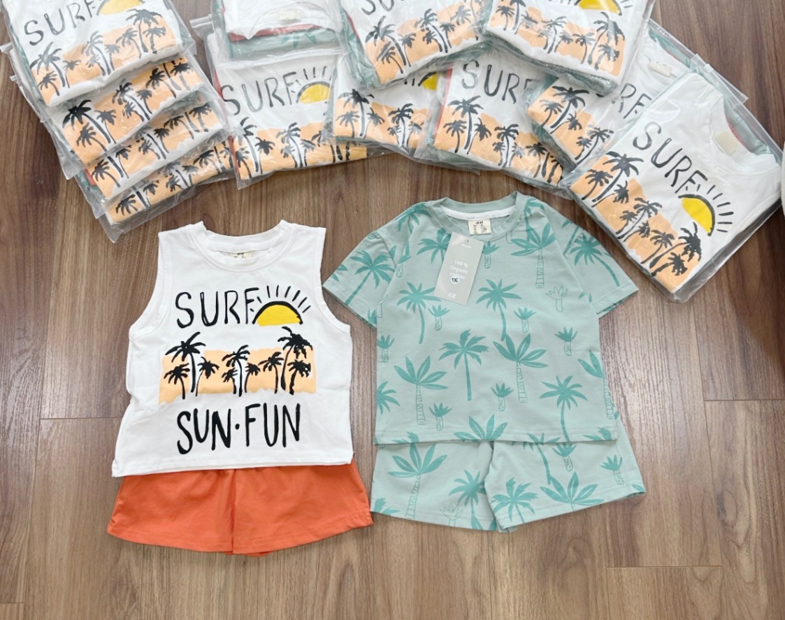 SET 2 BỘ CÂY DỪA XANH TRẮNG