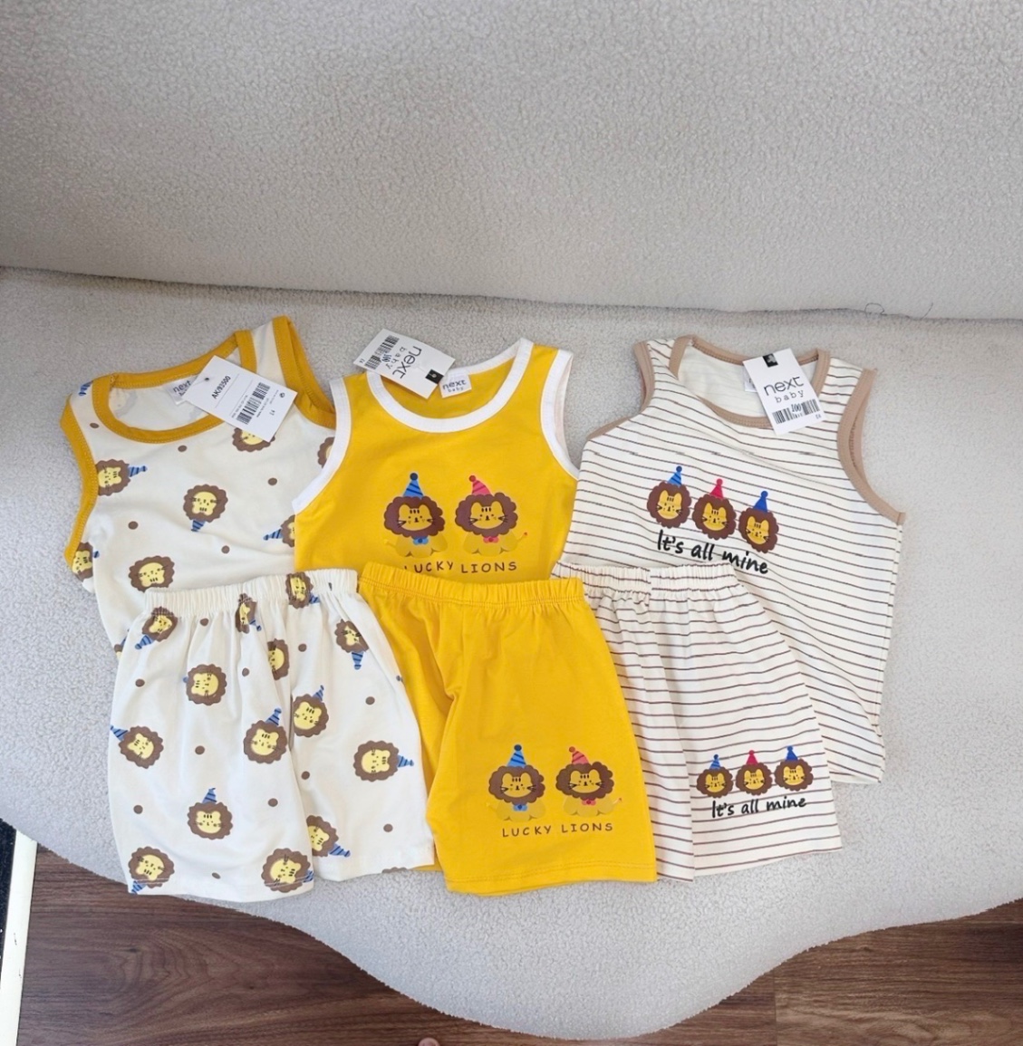 SET 3 BỘ SÁT NÁCH SƯ TỬ VÀNG
