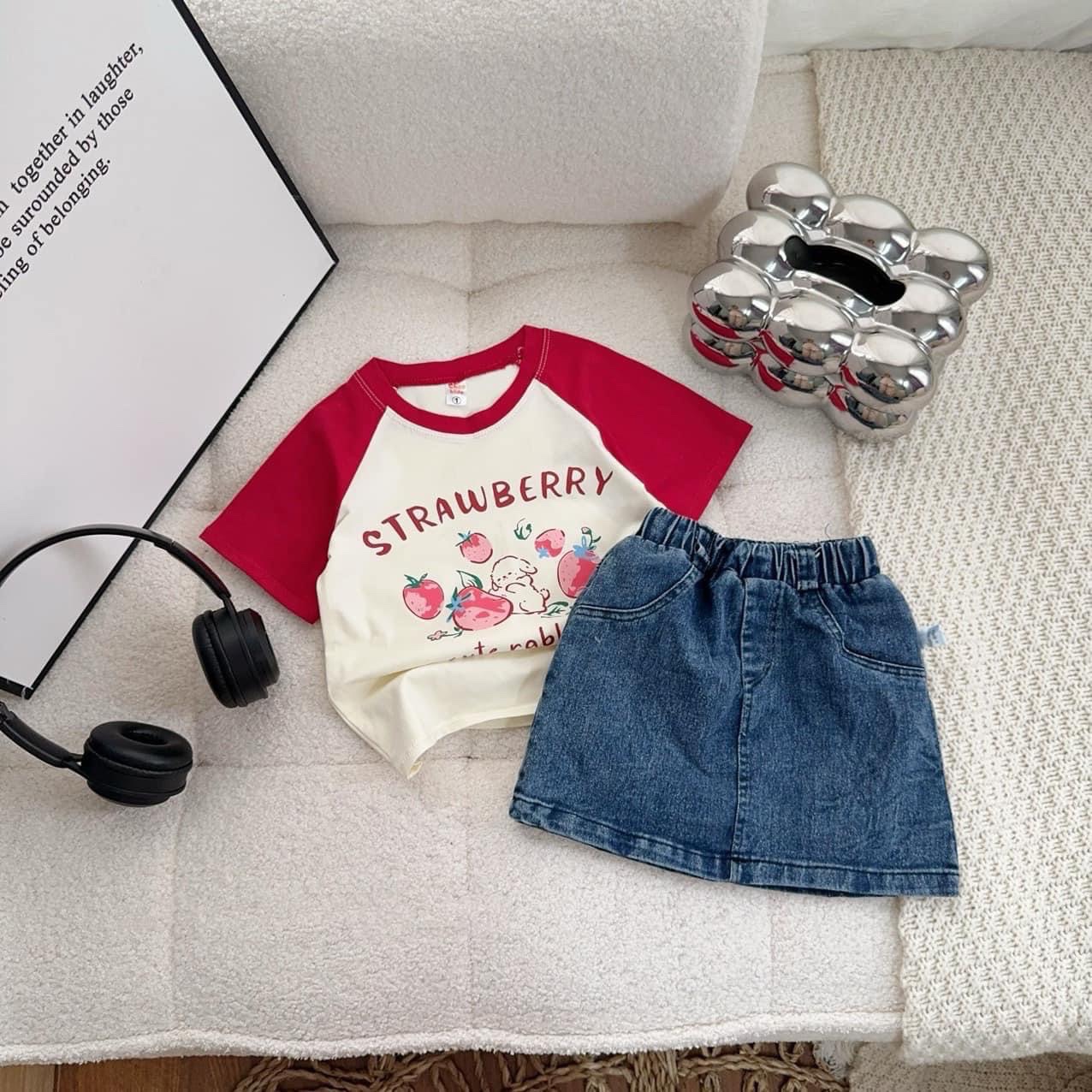 SET ÁO DÂU MIX CHÂN VÁY JEAN