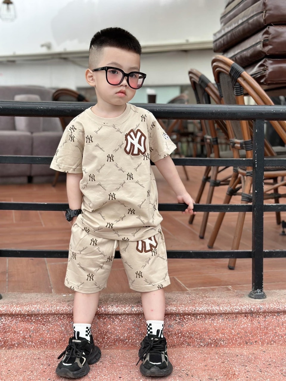 SET BỘ NY MLB NÂU CHO BÉ