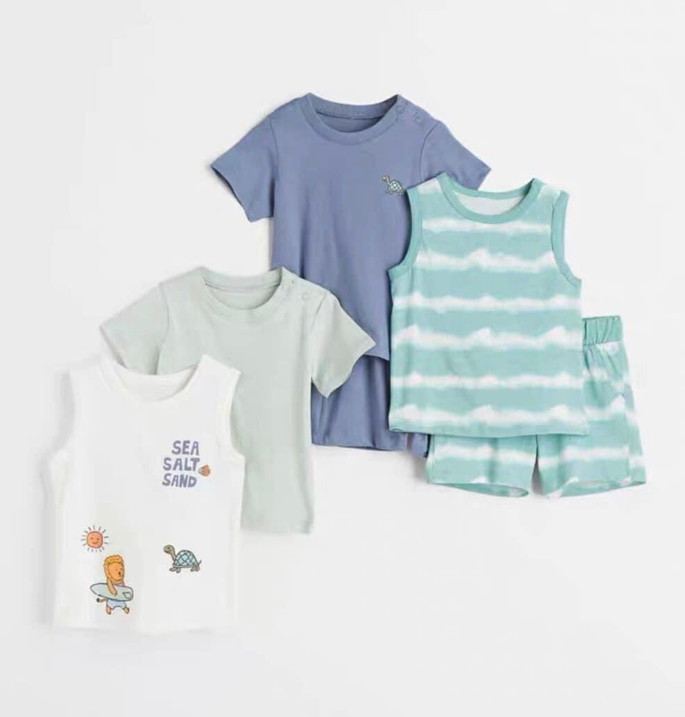 SET 3 BỘ CHÚ RÙA TONE XANH