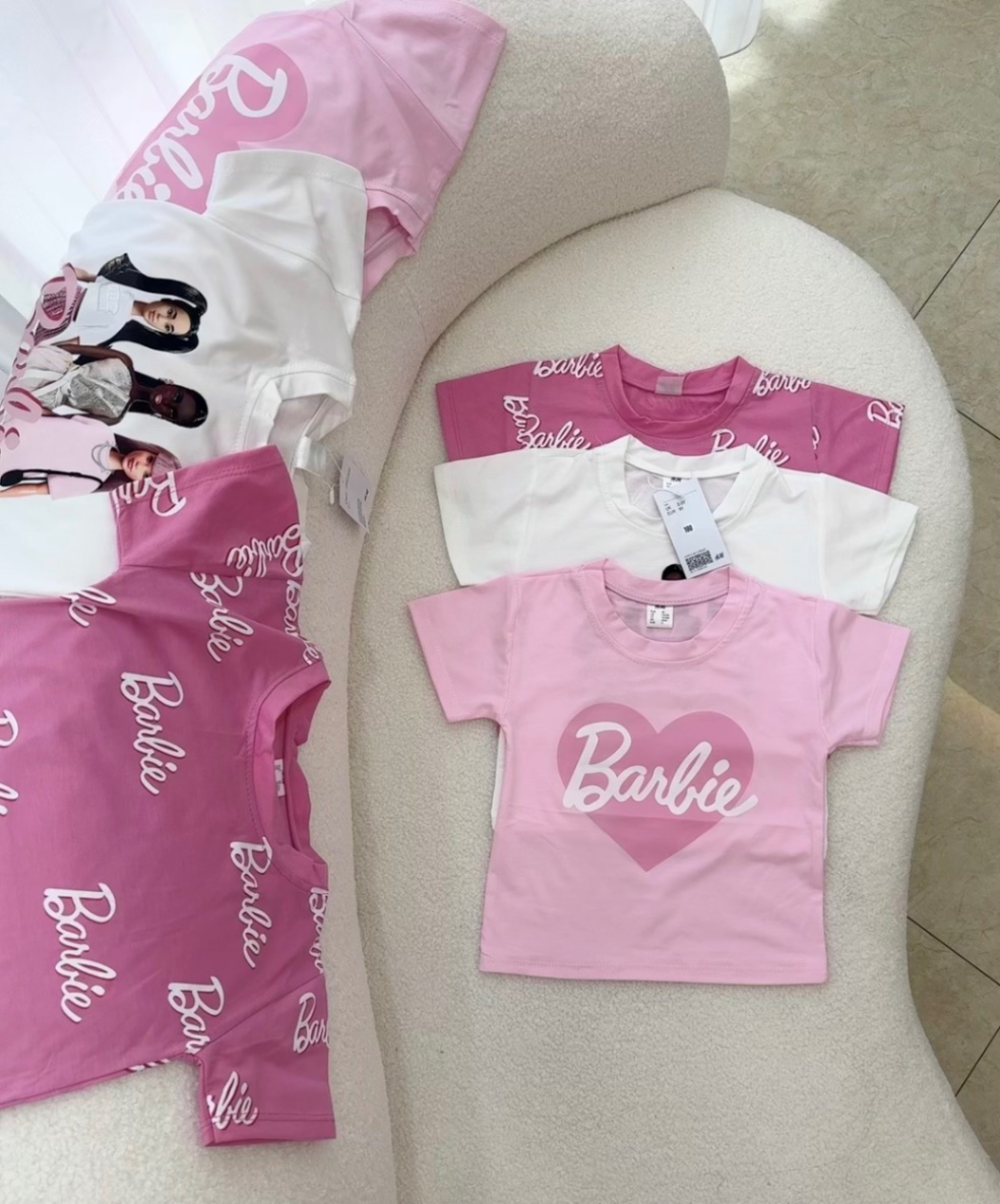 SET 3 ÁO BÚP BÊ BARBIE TRẮNG HỒNG