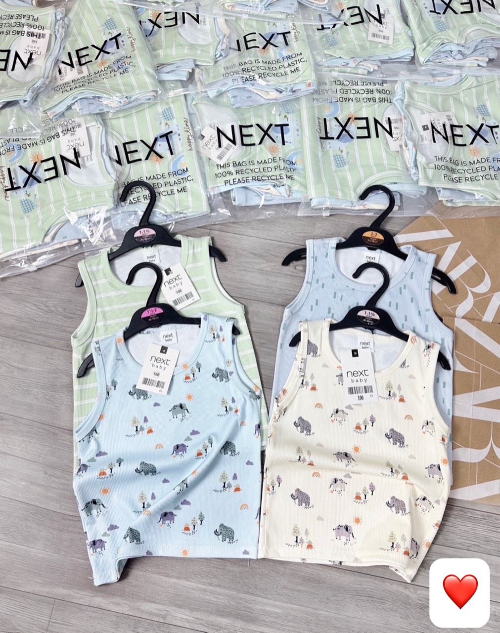 SET 4 ÁO BA LỖ VOI XANH