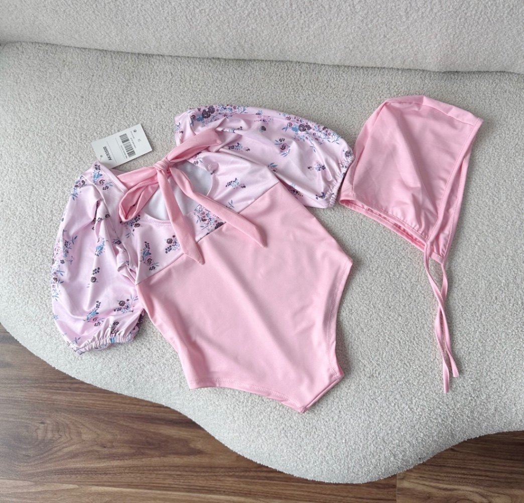 SET BƠI HỒNG HOA NHÍ KÈM MŨ