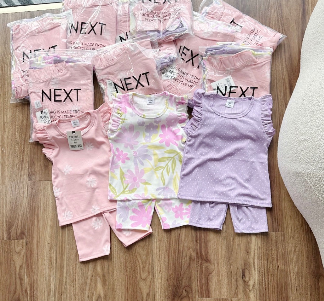 SET 3 BỘ TAY BÈO HOA CHẤM BI TÍM