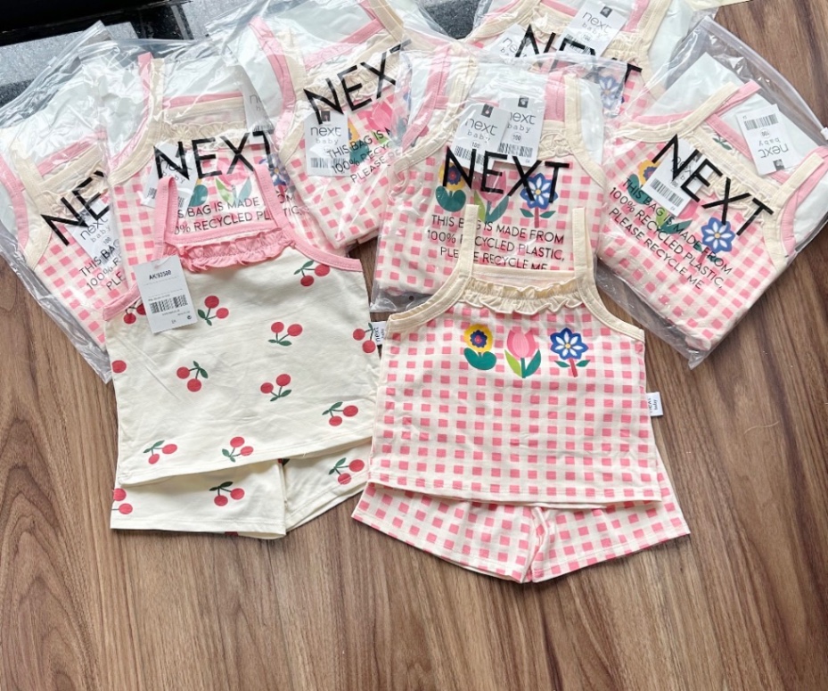 SET 2 BỘ HOA CHERRY KẺ