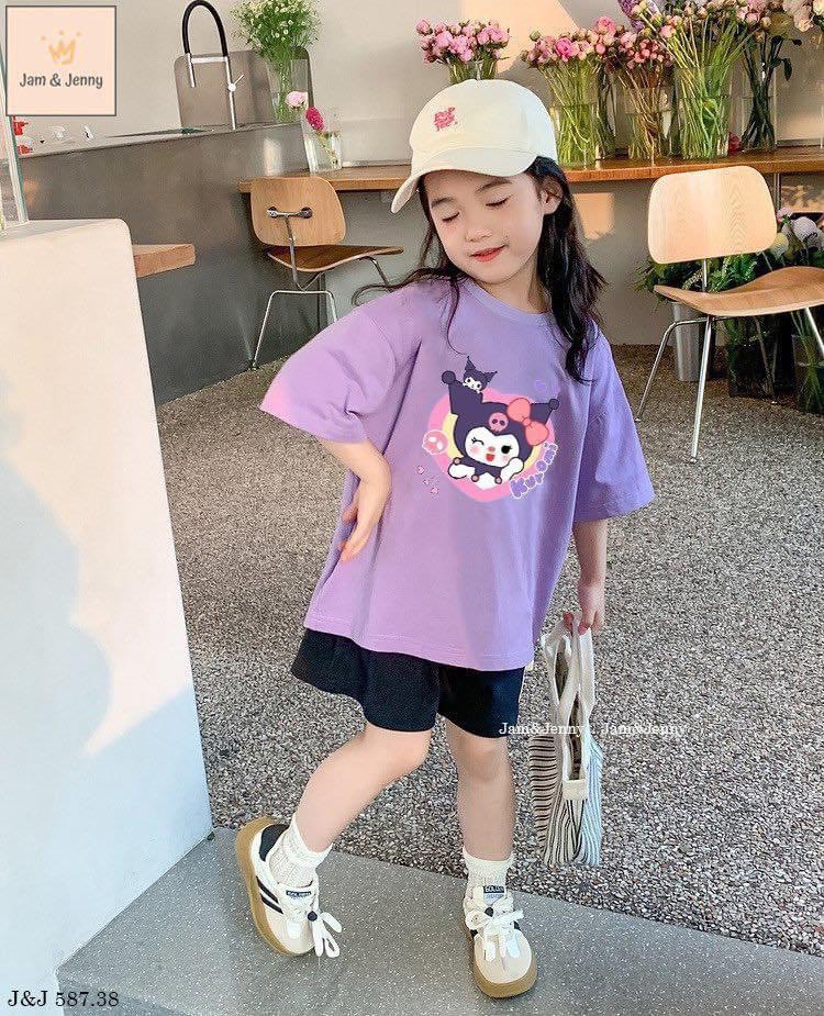 KUROMI TÍM MIX QUẦN ĐEN sz đại