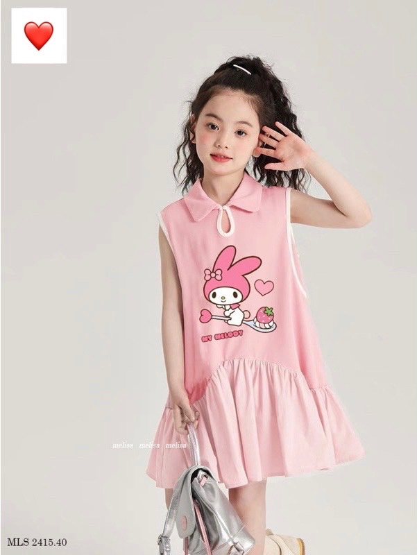 VÁY THỎ MELODY HỒNG CỔ ĐỨC