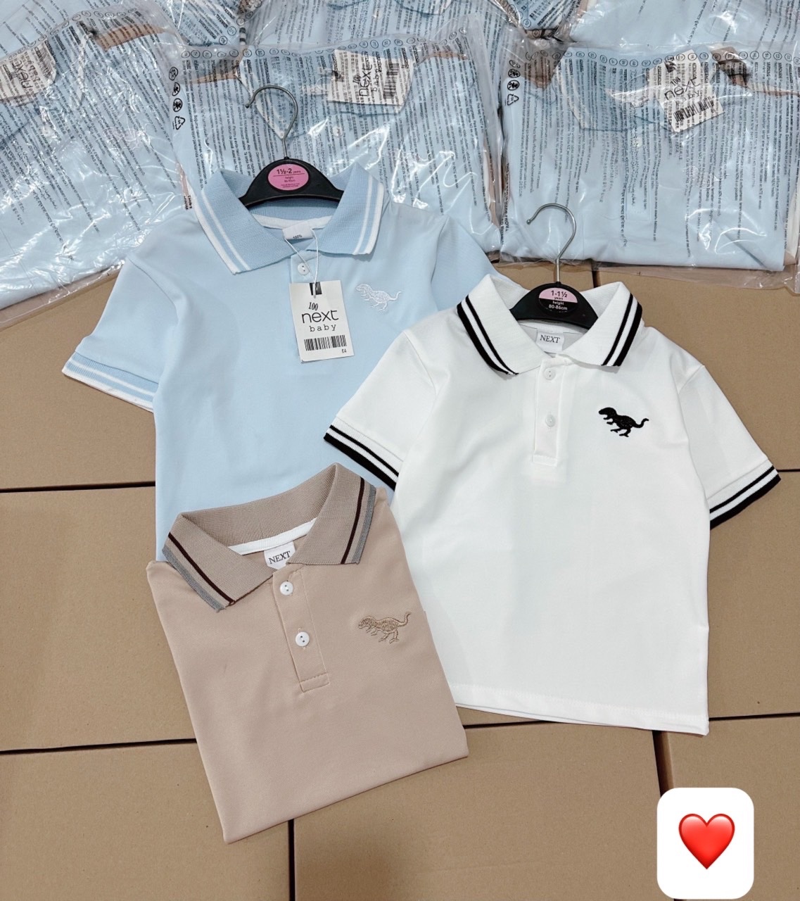 SET 3 ÁO POLO KHỦNG LONG