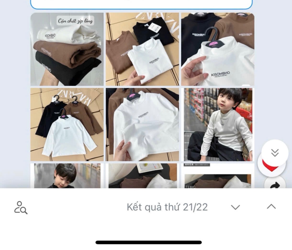 set 3 áo gn zip lông kisom