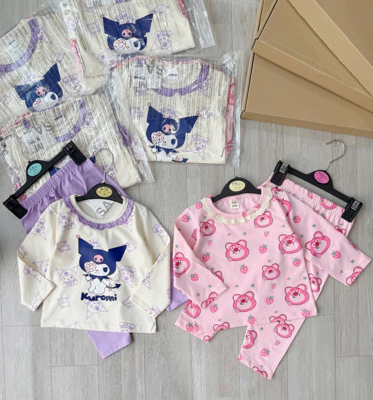 set 2b kuromi gấu losto