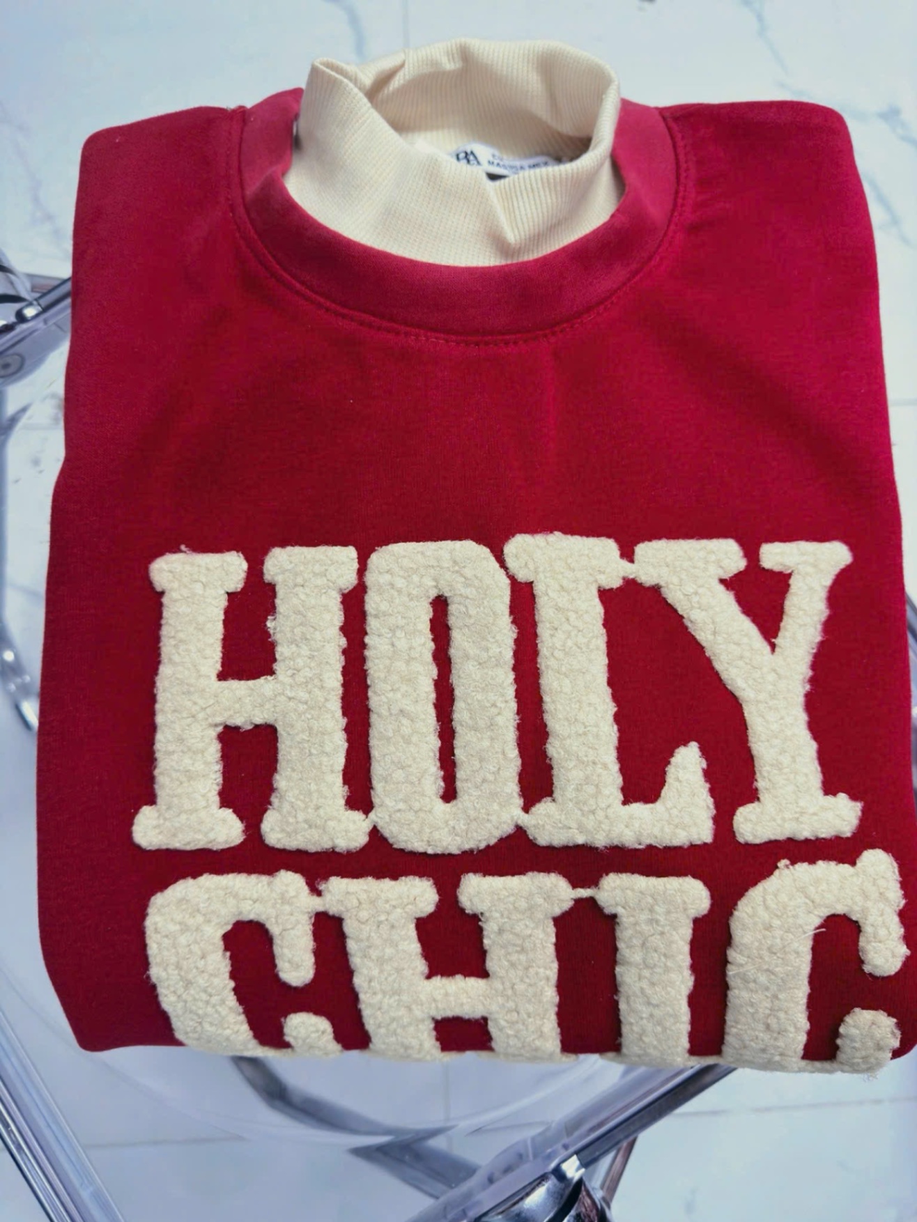 bộ Holichic đỏ thêu xù