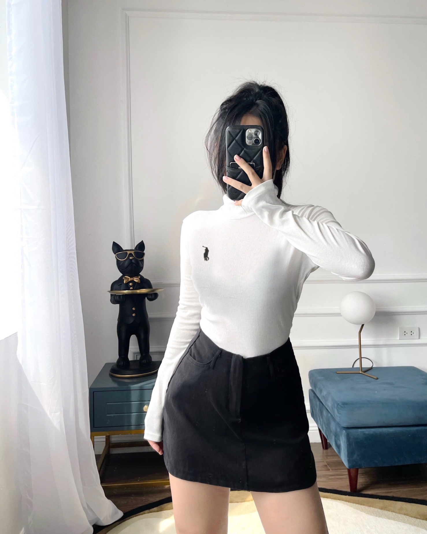 set 2 áo ngựa cổ lọ nữ