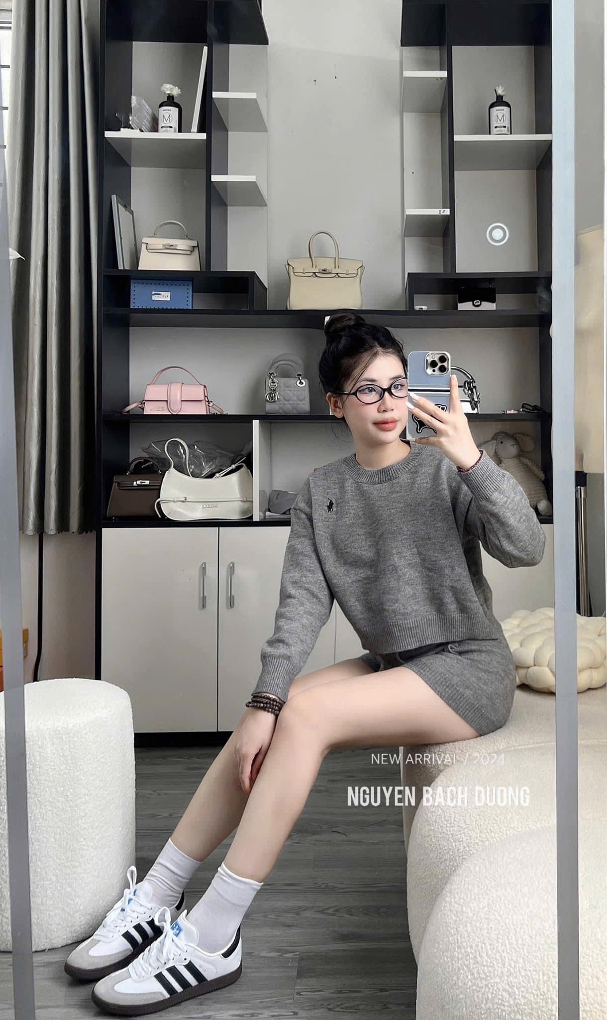 set len thêu ngựa