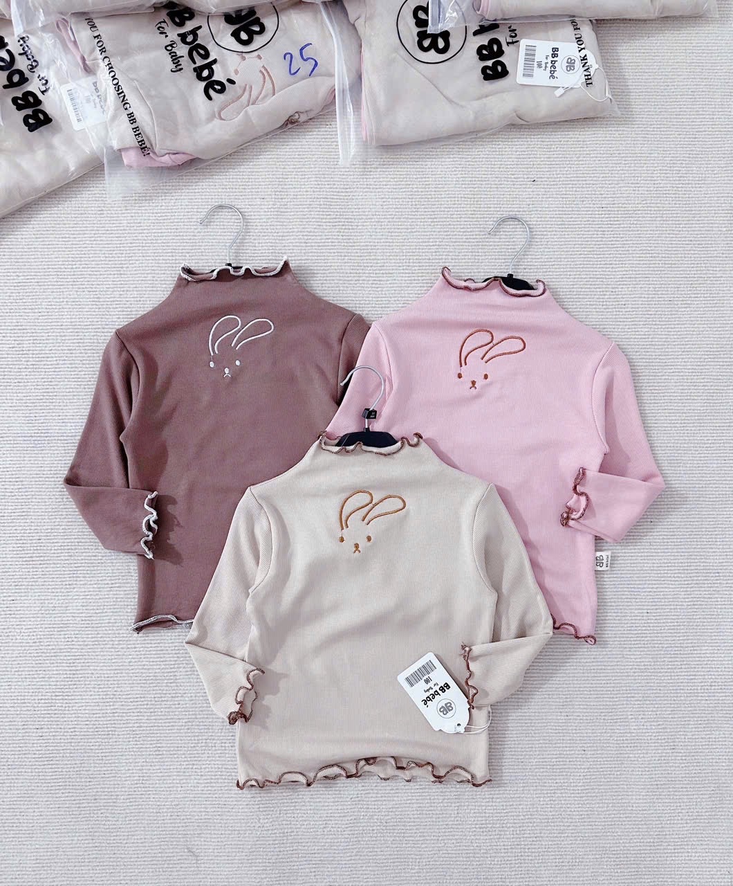 set 3 áo thỏ tăm lông