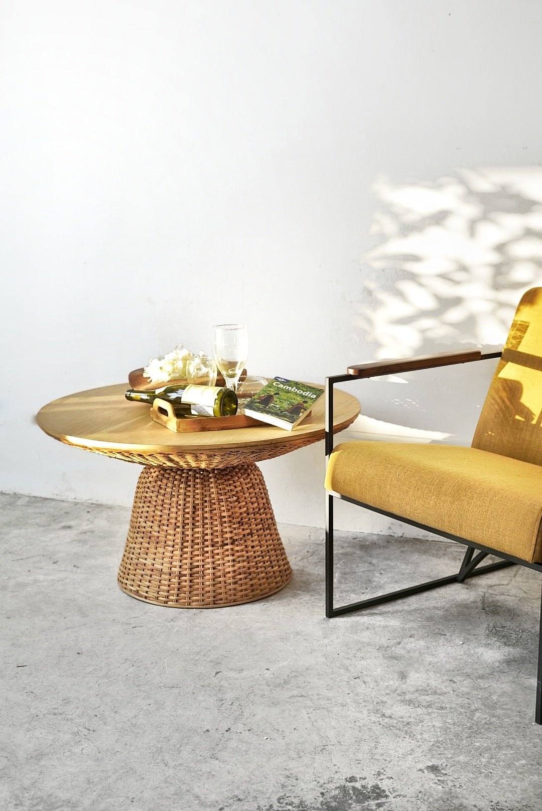 Round Coffee Table Rattan