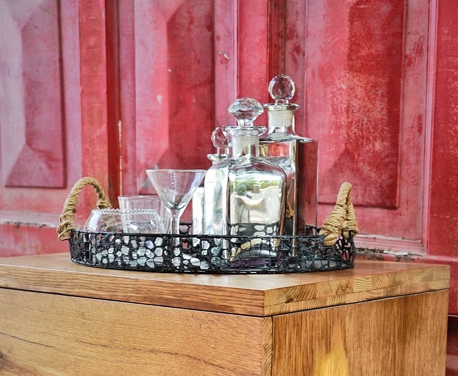 Black Iron Tray