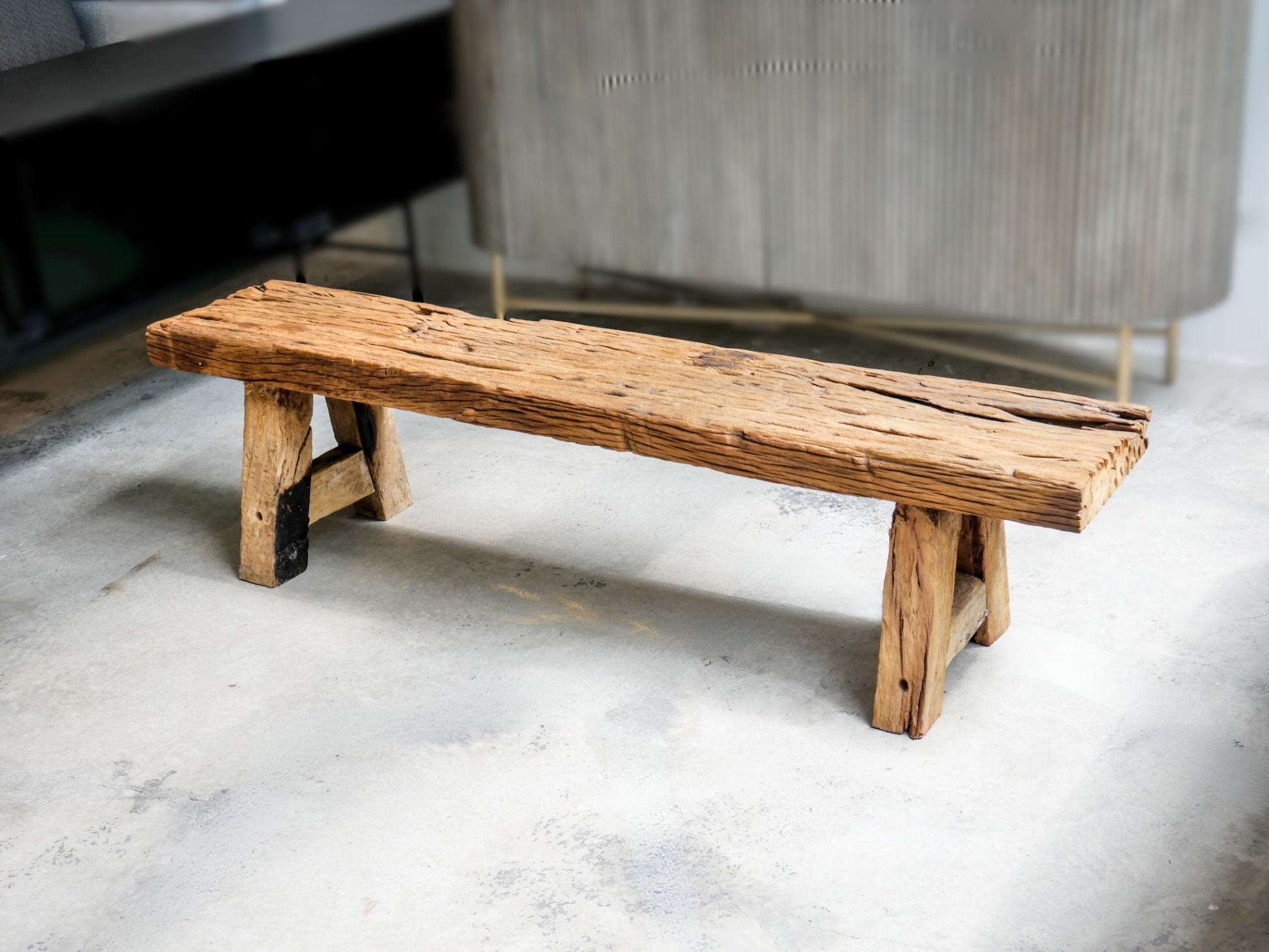 Old wood bench