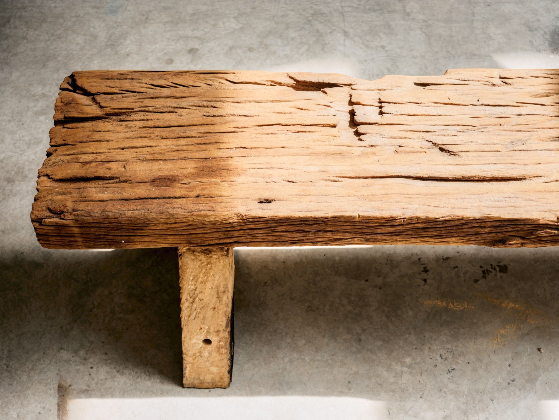 Old wood bench