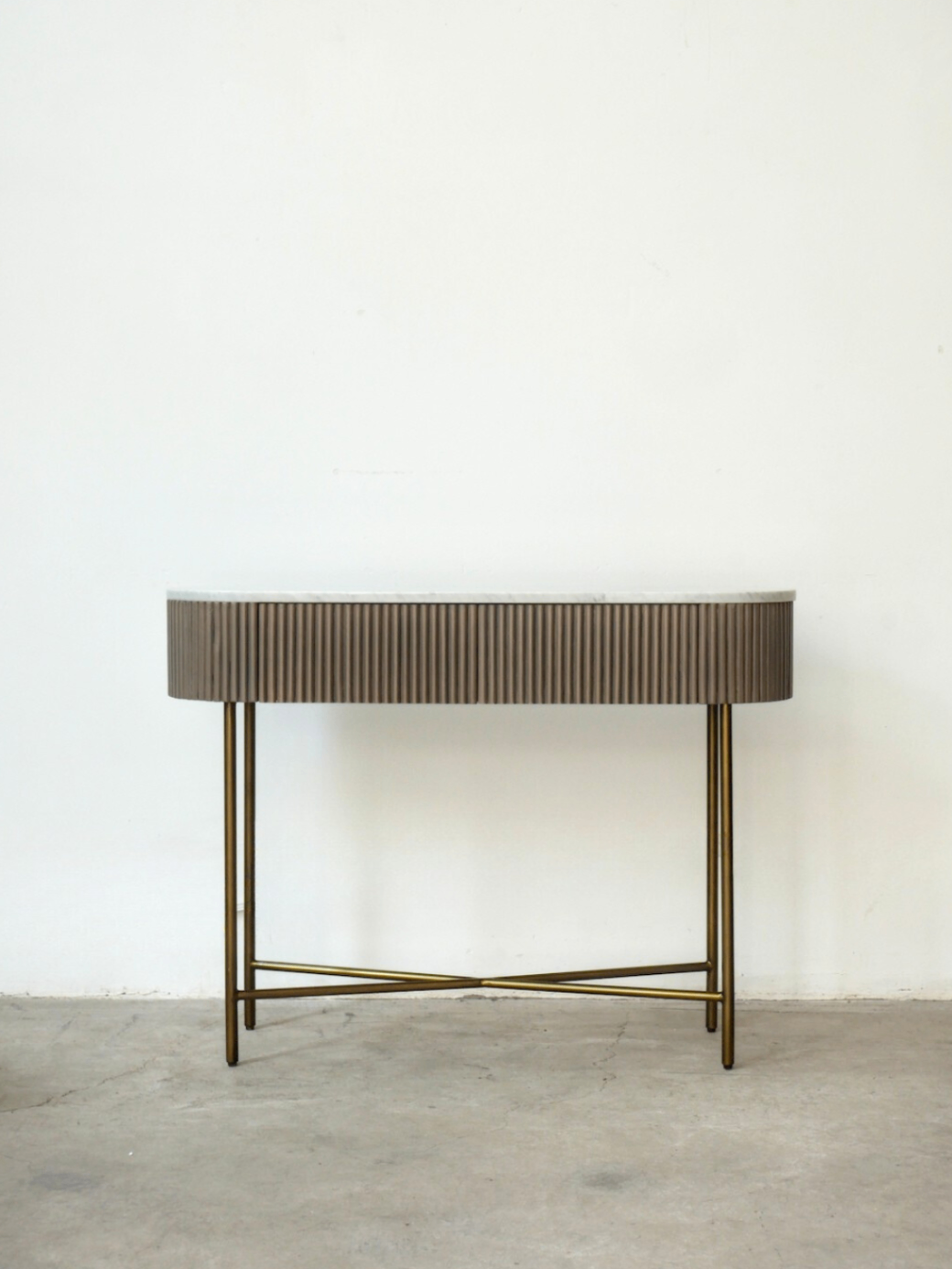 Wooden & Iron Console Table 3