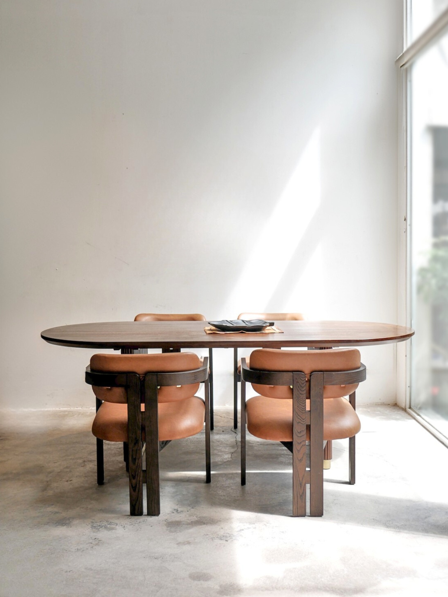 Oval Wooden Dining Table 76