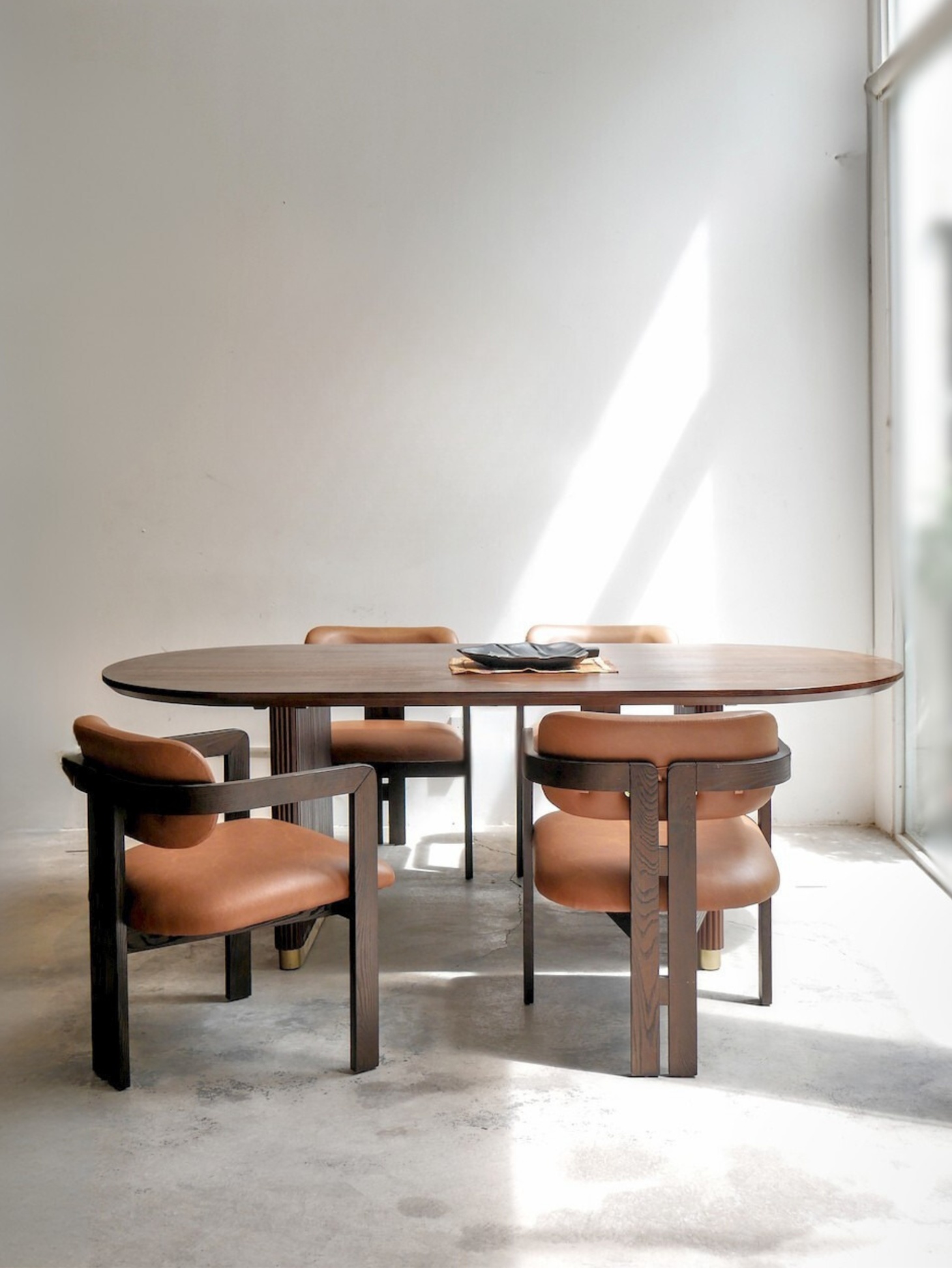 Oval Wooden Dining Table 76